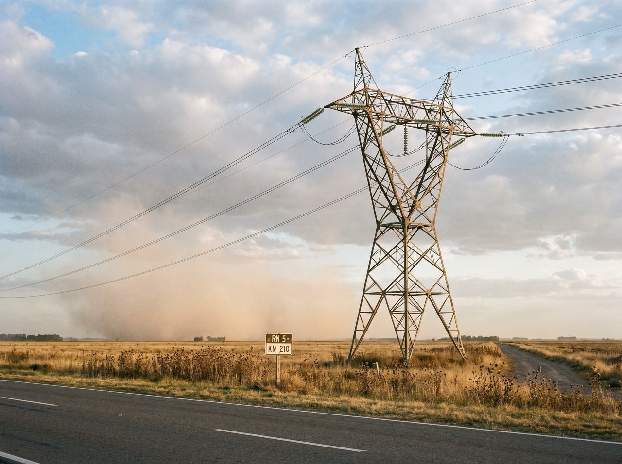Torres de distribución de alta tensión
